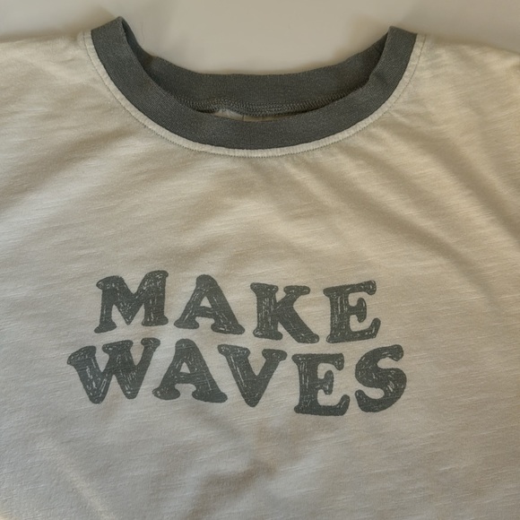 Rylee + Cru Make Waves Ringer Tee Size 10/12 - Picture 6 of 12
